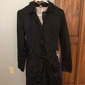 Old Navy Black classic trench coat